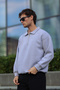 Men's Polo Neck Soft Inside Half Zipper Loose Fit Sweatshirt - 3