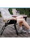 AUTO FAMILY Portable Durable Folding Camping Chair Black, Lightweight Folding Chair for Outdoor - 6
