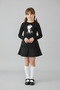 Girl's Black Long Sleeve Ataturk T-Shirt Black Bow Skirt October 29 April 23 Show Outfit - 2