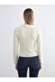 Esvab • Modern & Distinctive Zero Roba Collar Beaded Embroidered Women's Knitwear Sweater - 5