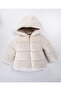 2-7 Years Old Hooded Plush Fleece Inside Girl's Coat - 2