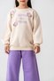 My Little One's Cicileri Floral Knit Detailed Flower Print Girls' 2-Piece Set - Purple - 4