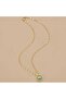 Steel Gold Color Ocean Style Zircon Stone Blue Whale Necklace - 3