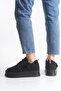 Women's Rope Lace-Up Suede Star Detailed Thick Sole Boots & Booties - 5