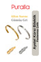 Ayetel Kürsi Bracelet - Stainless Steel Adjustable Unisex (1) Gold Yellow - (1) Silver - Set - 3