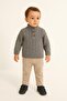 Boy's Knitwear Sweater & Beige Pants 2-Piece Set – 3610 g - 3