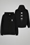 Spider Spider Web Printed Black Hooded Hoodie Sweatshirt Hoodie