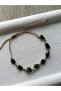 Unshaped Emerald Stone Rope Bracelet & Anklet Handmade