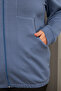 Large Size Zippered Pocket Sports Sweatshirt - 2