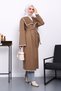 Mink Shepherd Stitched Shawl Collar Cashmere Coat - 2
