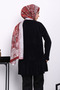 Black Flounced Angora Soft Knit Tunic - 4