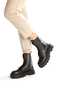 Lucyy Women's Zippered Black Lace-Up Boots - 2