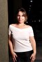 Front Back V-Neck Off-The-Shoulder Short Sleeve White Women's Blouse - 3