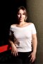 Front Back V-Neck Off-The-Shoulder Short Sleeve White Women's Blouse