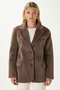 Women's Tylor Brown Faux Fur Coat - 2