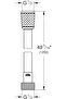 Relexaflex Shower Hose 1250mm Chrome, Smooth Anti-Fold Heat-Resistant Design - 6