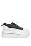 25K313 Women's Genuine Leather Classic Sneaker Black