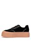 25K330 Women's Genuine Leather Classic Sneaker Black - 3