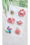 Newborn Baby Hair Clips Antiallergic Mixed 6-Piece Clip Hairless Baby Hair Clips Handmade Baby Gift Set