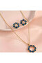 Zet Style Eye-Catching Crystal Design Jewelry Set – Necklace & Earrings - 2