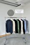 Ecru Half-Zip High Neck Knit Sweater - 4