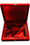 2-in-1 Rehal and Qur'an Box – Red Velvet Quran Holder with Dual Functionality 20x26 cm - 3