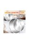 6 x 3 Inch Round Cake Pans Stainless Steel Deep Pans for Layer Cake Chiffon Cheesecake Set of 2 - 4