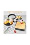 3 Pcs Springform Pan Set Round Heart Square with Removable Bottom Leak-Proof Quick Release - 3