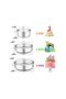 Cake Pan Set of 3 4 6 8 Inch Stainless Steel Round Layer Pans for Tier Smash Cake Dishwasher Safe - 2