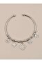 Alvéna Adjustable Clover Charm Handcuff Bracelet - 3