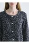Alita City Lcw Grace Black Interlock Leopard Women's Cardigan with a Difference - 3