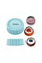 Charlotte Cake Pan Silicone 18cm Nonstick Round Mold for Cheesecake, Brownie & Tart, Green - 2