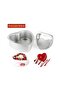2-Piece Heart-Shaped Cake Pan Set 4" & 6", Aluminum with Removable Bottom for Baking - 2