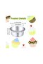 4-Piece 4" Round Aluminum Cake Pan Set, Nonstick with Removable Bottom for Baking - 2