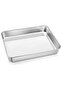 Deep Baking Sheet Pan Stainless Steel 31.5x24.8x5 cm Rectangle Tray for Brownie Cake Lasagna