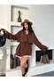 Windbreaker Detail Belted Trench Coat - 3