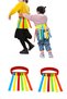 Set of 3 Tail Pulling + Rainbow Parachute Game Kindergarten Nursery Garden Activity Gymastic Game - 3
