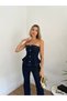 Women's Evening Dress Strapless Bustier Pants Bottom - Top Two-Piece Set - Evening Dress & Graduation Dress - 5