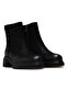 Women's Genuine Leather Casual Daily Boots 25K 1950860K Z Black Nubuck - 5