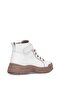 25K310-5 Women's Genuine Leather Sneaker Boots Beige - 4