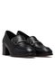 Women's genuine leather heeled daily shoes 25y 2512701k z black - 5
