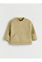 Lcw Baby Khaki Crew Neck Baby Boy Sweatshirt and Pants 2-Piece Set - 2