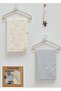 İncibaby Safari Time 3-Piece Set (1 Combed Cotton Blanket - 1 Muslin Blanket - 1 Pacifier Strap) 80X90 cm