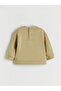 Lcw Baby Khaki Crew Neck Baby Boy Sweatshirt and Pants 2-Piece Set - 4
