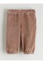 Lcw Babybaby Girl Printed Sweatshirt and Velvet Trousers 2-Piece Set - 6