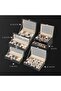Watch Organizer Box with Glass Top & Removable Pillows (Black) - 7