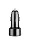 Adaptor auto USB+USB Tip-C – 20V, Max 6A, încărcător auto inteligent, negru - 2