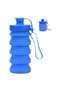 Sport Water Bottle 400ml, OPTIM SOLUTION, Foldable, BPA-Free, Blue
