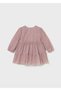 Fluffy Tulle Detailed Baby Girl Dress |   1-4 Years Old Evening Dress - 2