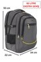 Large Size Travel Daily Backpack 60 Liters 17.3 Inches Orthopedic Waterproof Fabric Dada 09 Gray - 2